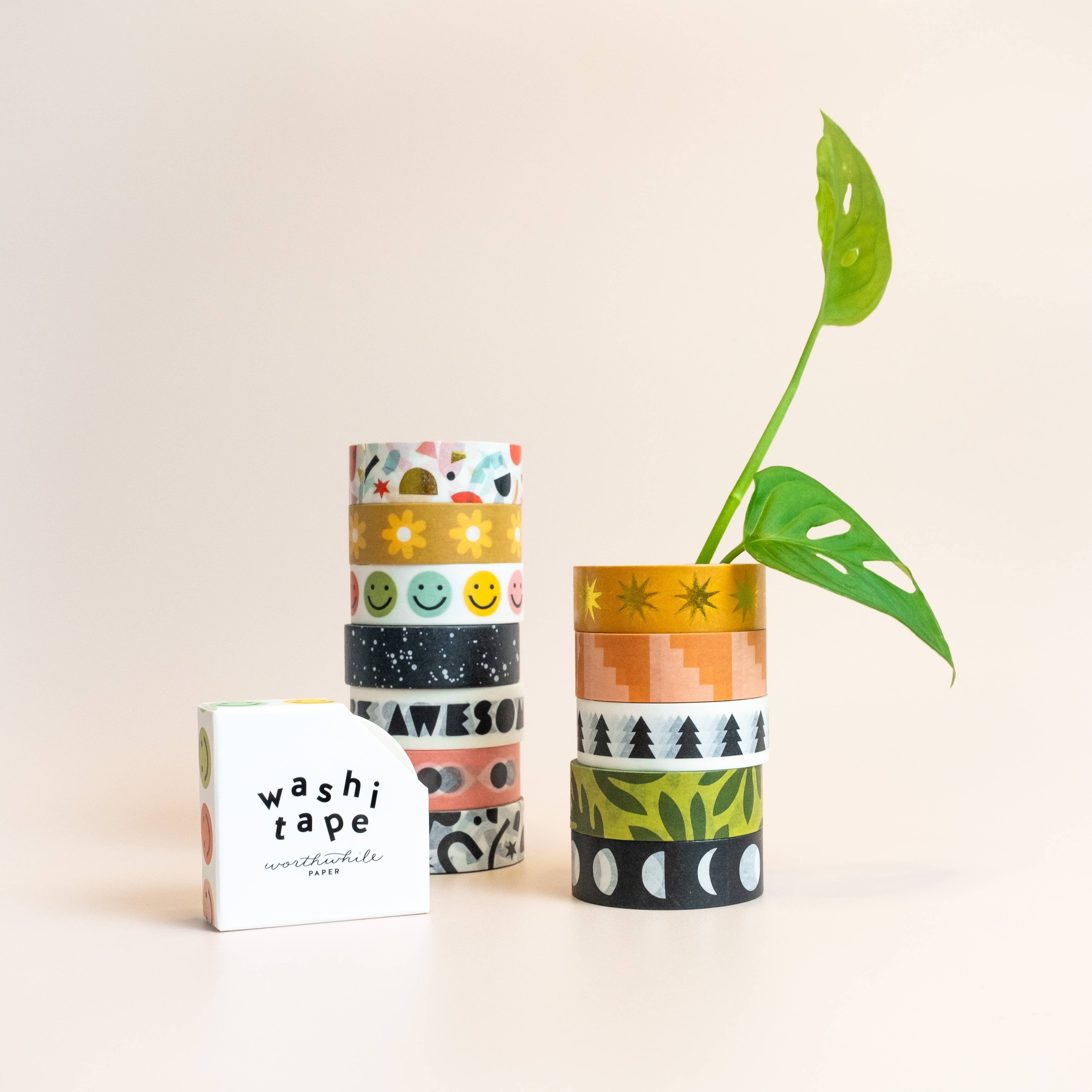 Worthwhile Paper – Engroshandel Washitape – Washi tape med smiley-mønster fra Worthwhile Paper1