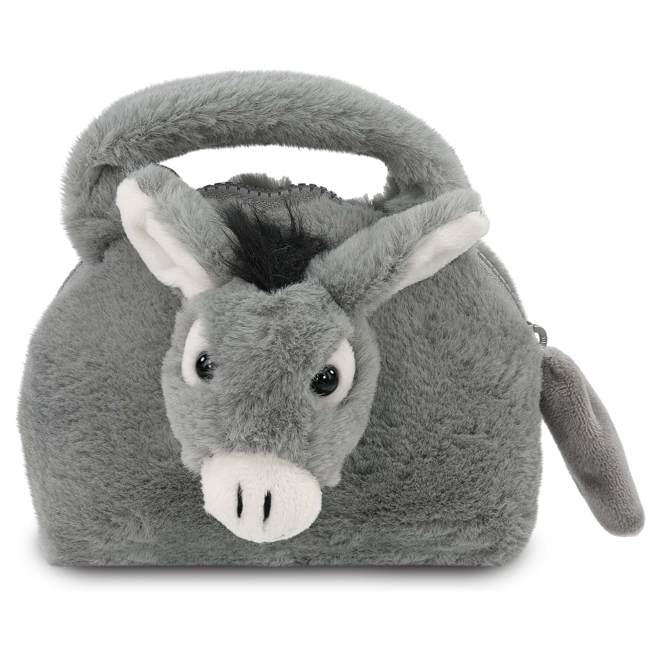 Cota Global – Mala com alça superior – Mulher por atacado – Bolsa de Mão Super Macia de Pelúcia - Burro0
