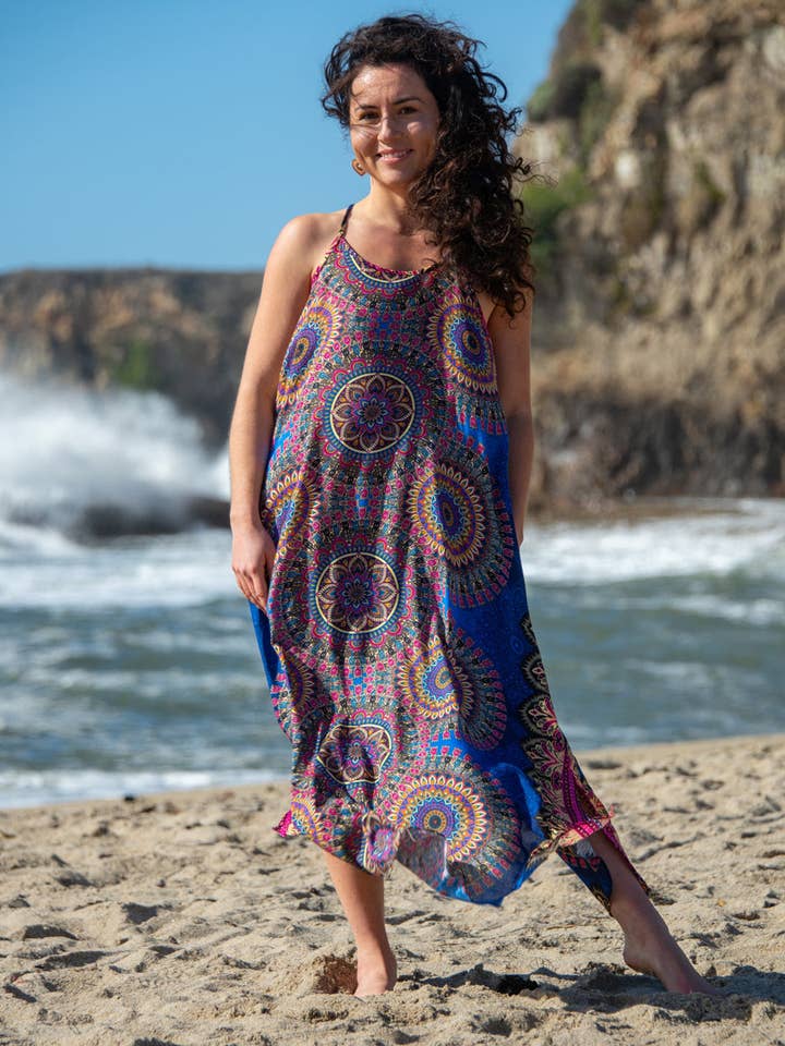 Zig Zag Asian Collection - Wholesale Dress - Women's - Shiva Mandala Maxi Dress