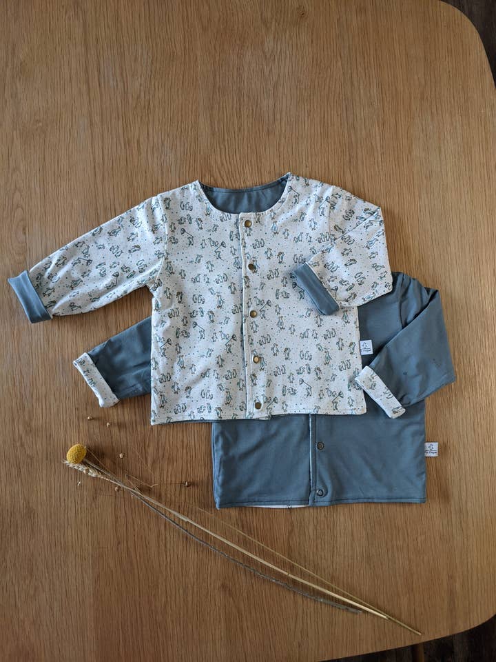 Casaco reversível por atacado de P'tit Pingouin