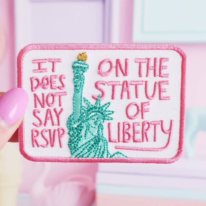 It does not say RSVP patch for wholesale by Kate Gabrielle