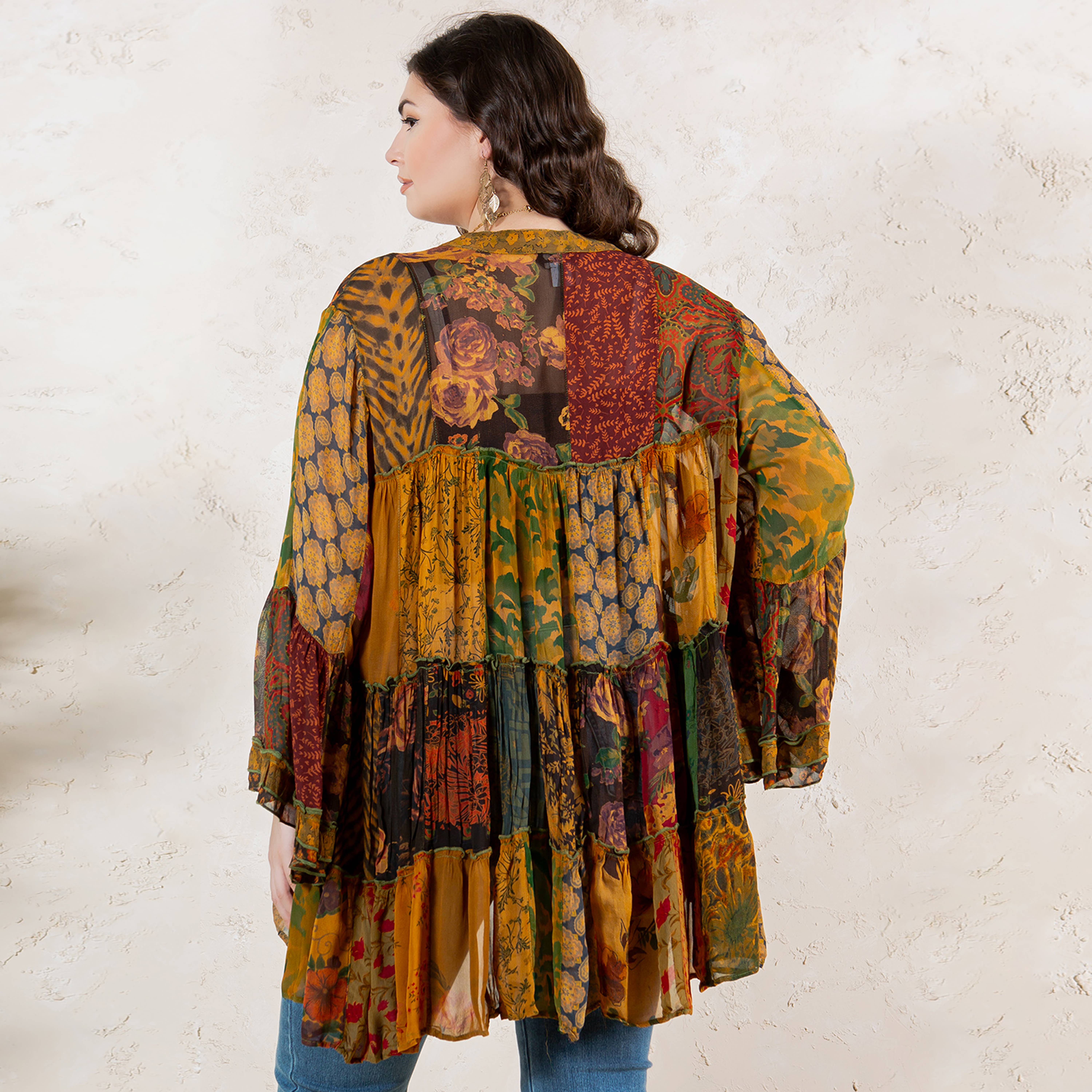 Young Threads - Venta al por mayor Blusa - Mujer - Top Jhabla con Cuello de Banda Teñido Chic (Nuevo Color)19