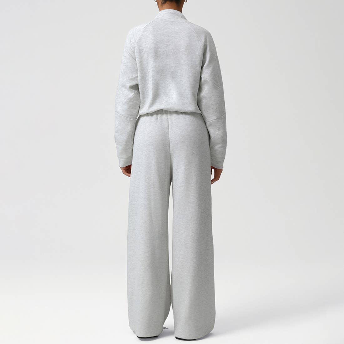 Sodalemon - Wholesale Activewear Set - Women's - Women Casual Sporty Set: Half Zip Pullover + Wide Leg Pants14