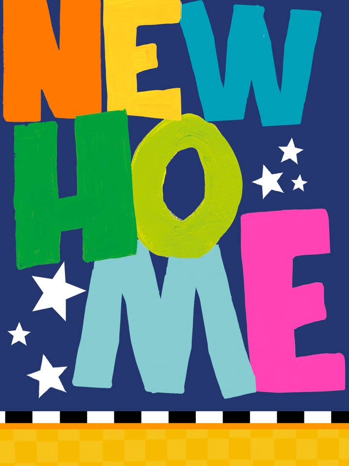 NEW HOME GREETING CARD PAPER SALAD for wholesale by Notes & Queries, Inc.