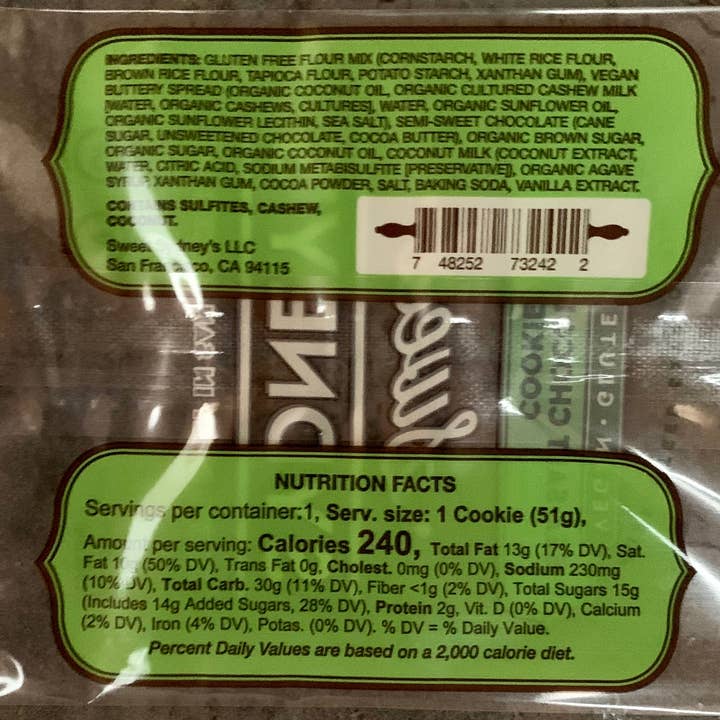 Sweet Sydney's - Wholesale Cookie - Too Good Vegan/Gluten Free Cookies - Variety 15 Pack3