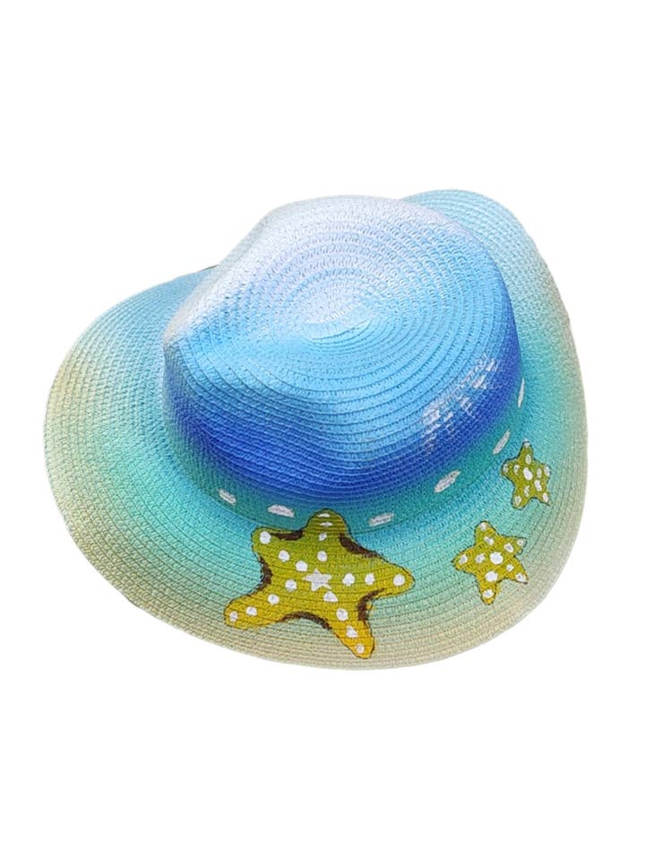 Seafish Printet Stråfedorahat C0372 for engroshandel hos Ole