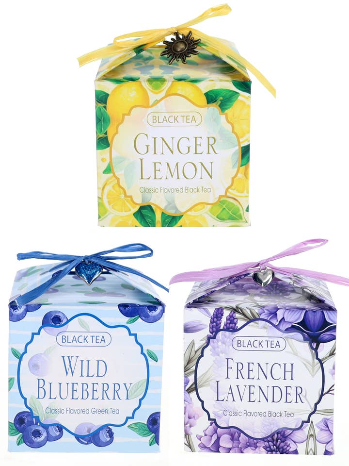 Teaskrinspresent, Klassiska Smaker, SVART TE, Tepåsar för wholesale av Cascade Teas & Botanicals