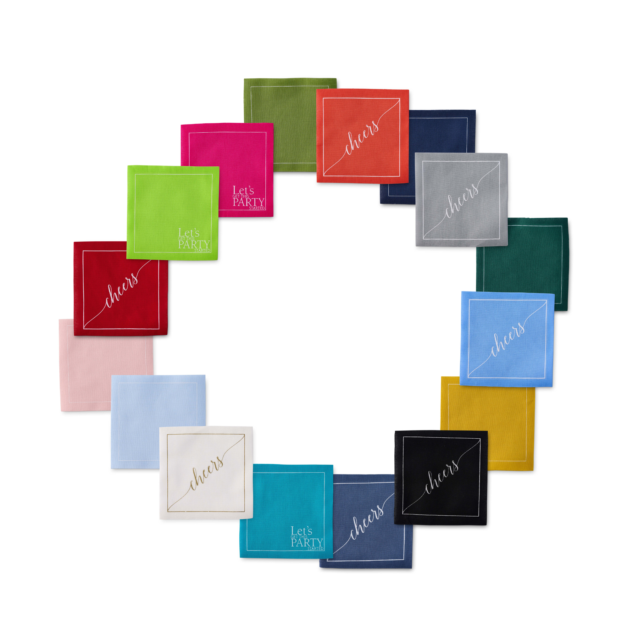 Toasting With Tara – wholesale Engångsservett – Bomullsservettrulle: Spader dam (Svart)6