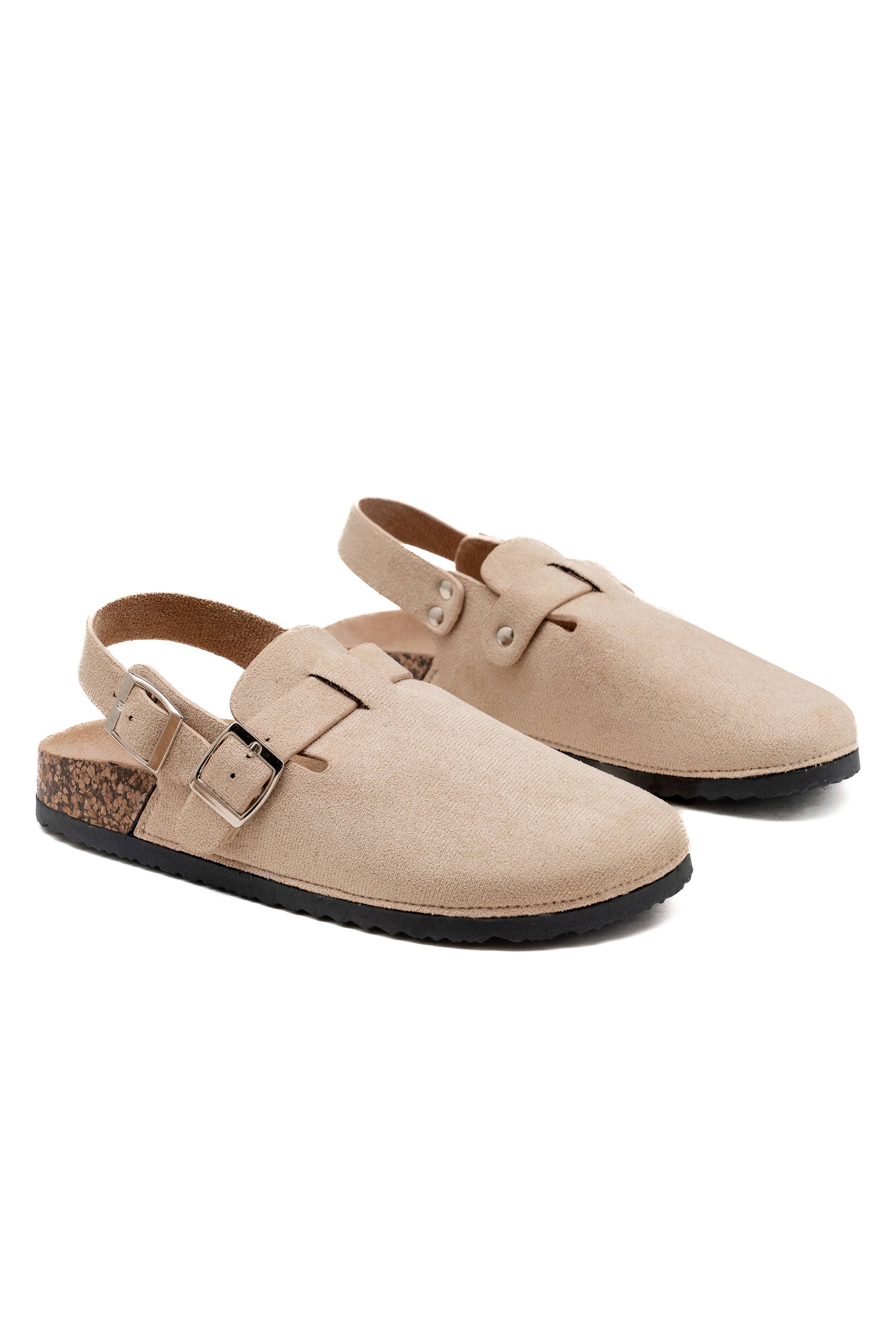 C'M PARIS - Wholesale Sandals - Women's - Back Strap Clog Sandal with Double Buckle 21571