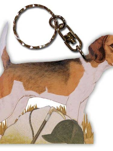 Beagle nøglering træ for engroshandel hos Pipsqueak Productions