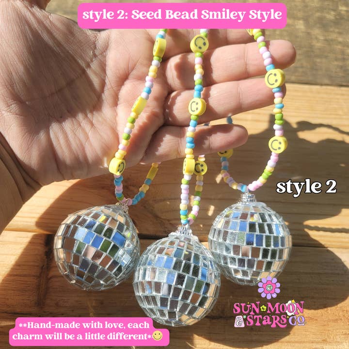 Sun Moon & Stars Co. - Wholesale Car Decorative Charm - Women's - Disco Ball Car Charms4