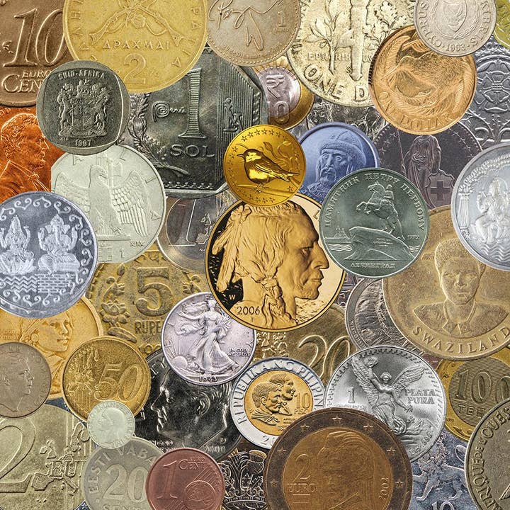 Coin Collection 1000 Piece Jigsaw Puzzle for wholesale by All Jigsaw Puzzles