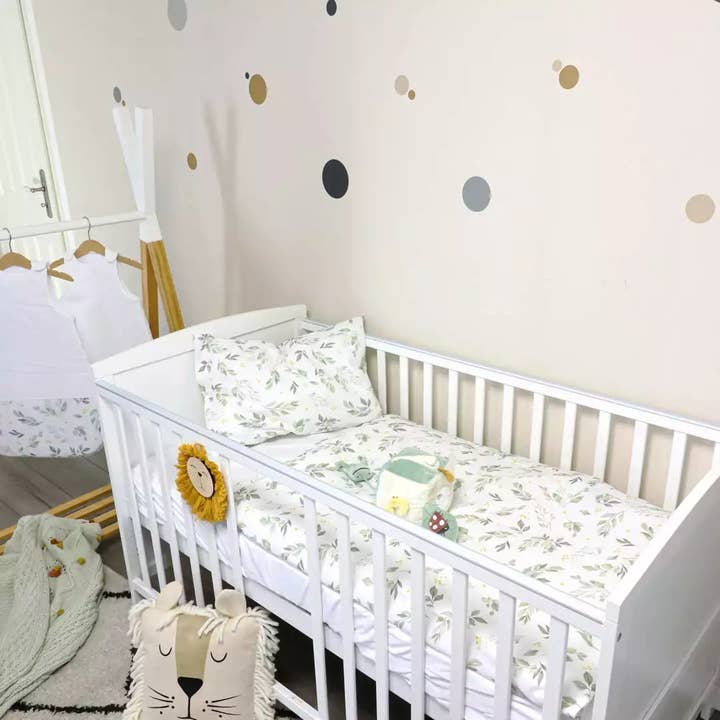 Puckdaddy - Wholesale Bedding Set - Kids & Baby - Kinderbettwäsche-Set Flora, weiß, 100x135cm2