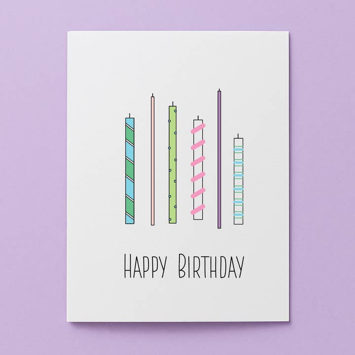 Happy Birthday Candles Card for wholesale by Cards by Renee