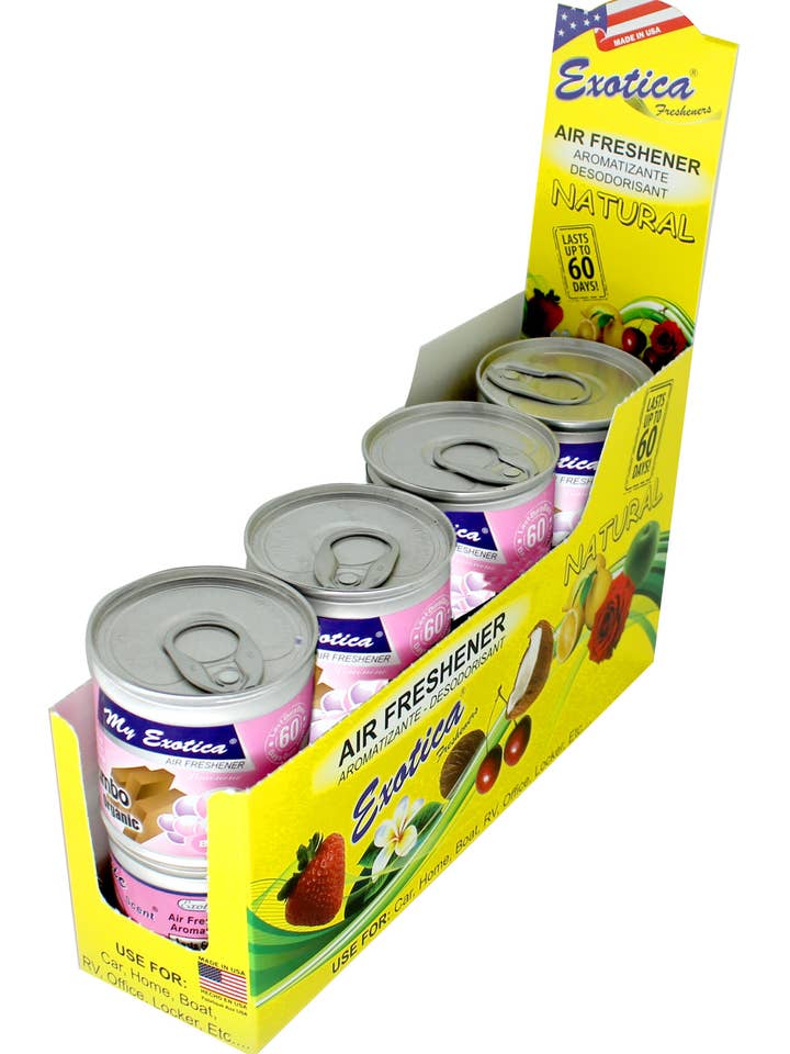 My Exotica Organic Jumbo 3 Block Counter Display for wholesale by Exotica Fresheners