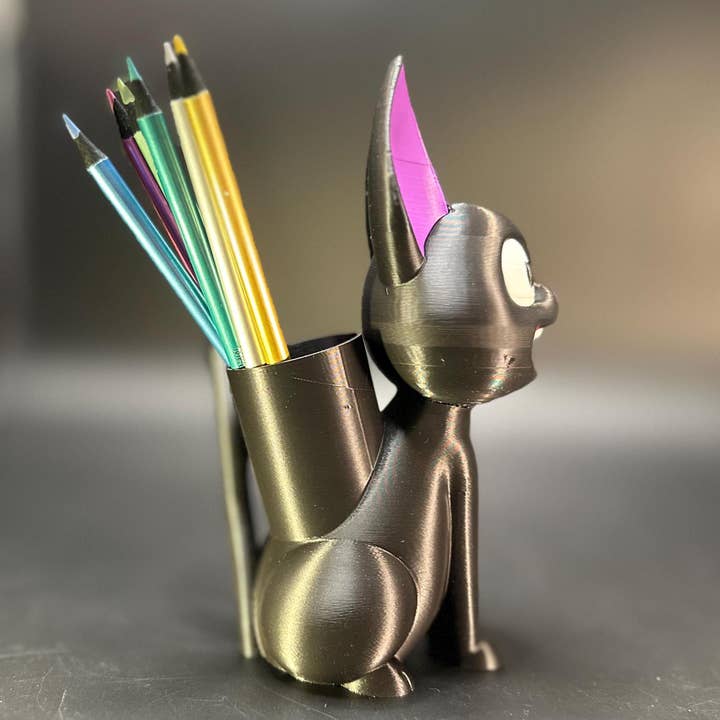 <3 Studio - Wholesale Pen & Pencil Holder - Whimsical Black Cat Pen Holder Desk Organizer1