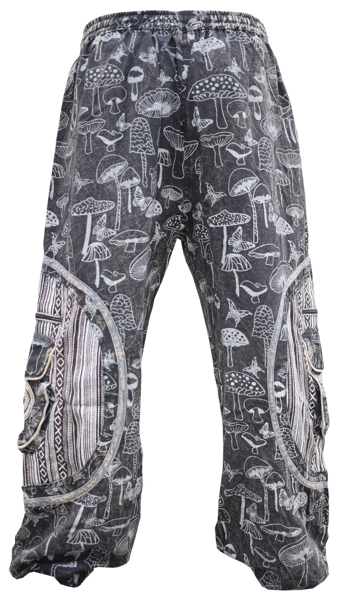 Gheri – Engroshandel Bukser - Unisex – Svampeprint Chakra Broderi Ali Baba Løstsiddende Bukser1