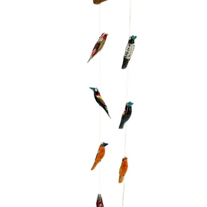 Gitzell FairTrade - Wholesale Mobile - Hand-Painted Wooden Bird Mobile1