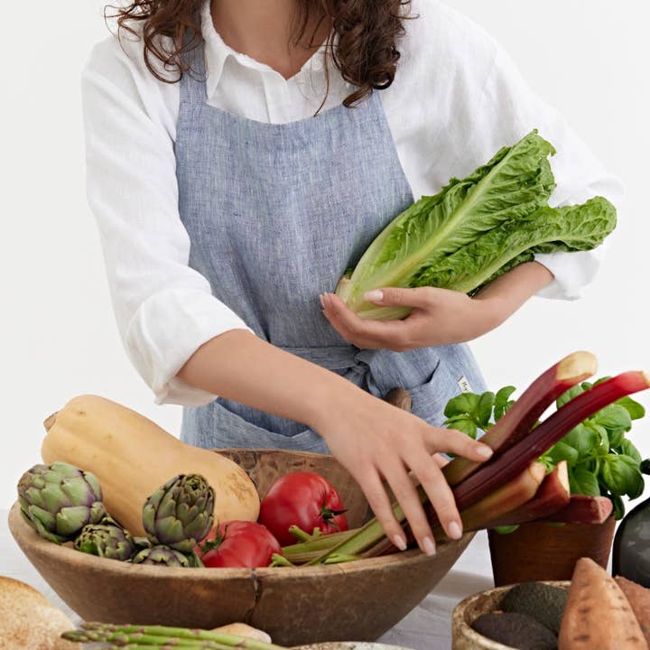 MagicLinen (We handle U.S. import procedures for you) - Wholesale Apron - Linen bib apron with pockets in various colors one size22