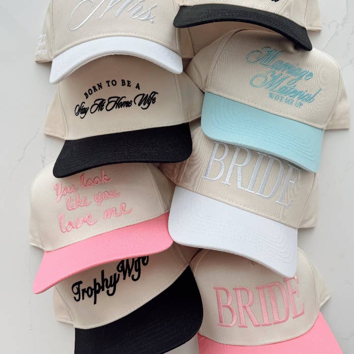KENZKUSTOMZ - Wholesale Trucker Hat - Unisex - Mrs. White Vintage Trucker Hat