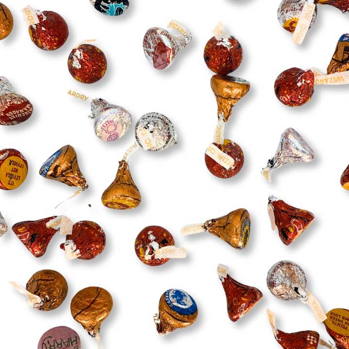 Candy In Bulk - Wholesale Chocolate - Hershey's Kisses Milk Chocolate - Harry Potter Foil, Bulk Value Pack2
