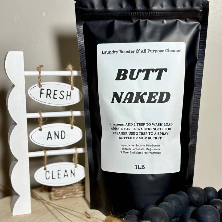 Pink August - Wholesale Laundry Detergent Powder/Pods - Butt Naked Laundry Powder & All Purpose Cleaner