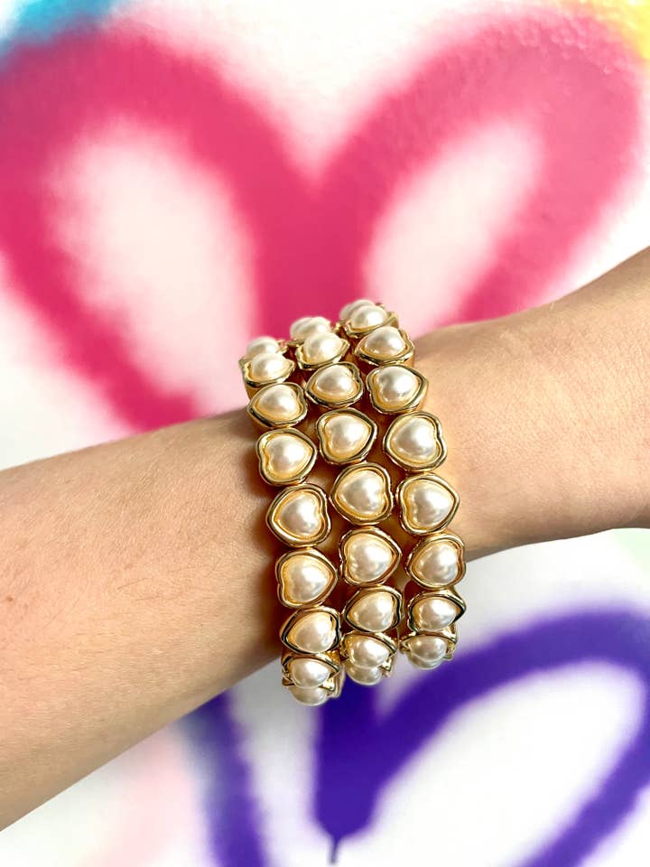 Rae Pearl Hart Armband voor wholesale door Taylor Shaye Designs