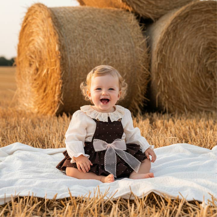 2-piece baby romper outfit for girls for wholesale by Cheeky Nomads