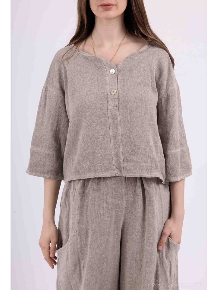 Shyloh - Wholesale Blouse - Women's - Top buttons 15781