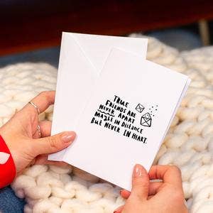 'True Friends Are Never Apart' Greeting Card for wholesale by Ellie Ellie LTD