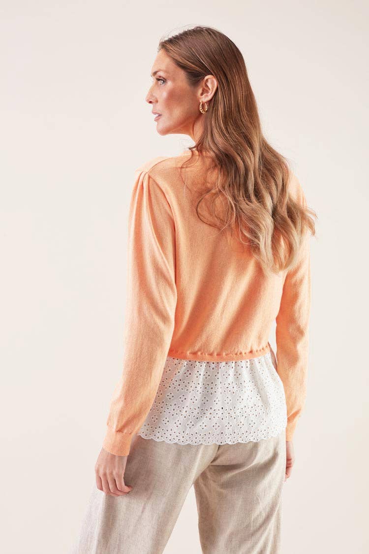 GUIMANOS - Wholesale Knit Top - Women's - English Embroidered Camisola1