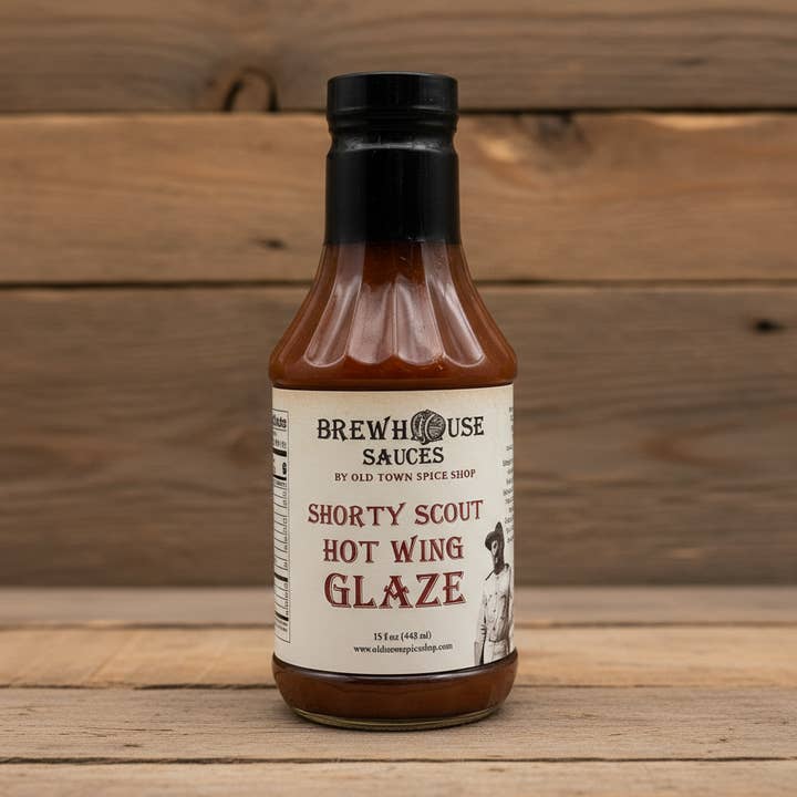 Old Town Spice Shop - Wholesale BBQ Sauce - Shorty Scout Hot Wing Glaze, Chicken Wing Sauce0