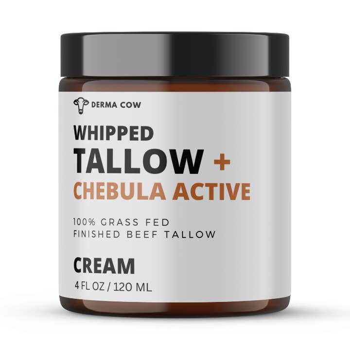 Whipped Tallow + Chebula Active, Cream for face and body for wholesale by Derma Cow