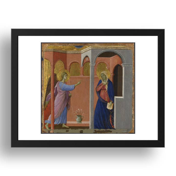 Duccio: The Annunciation, Poster in 17x13"(A3) Frame for wholesale by PERIOD PRINTS