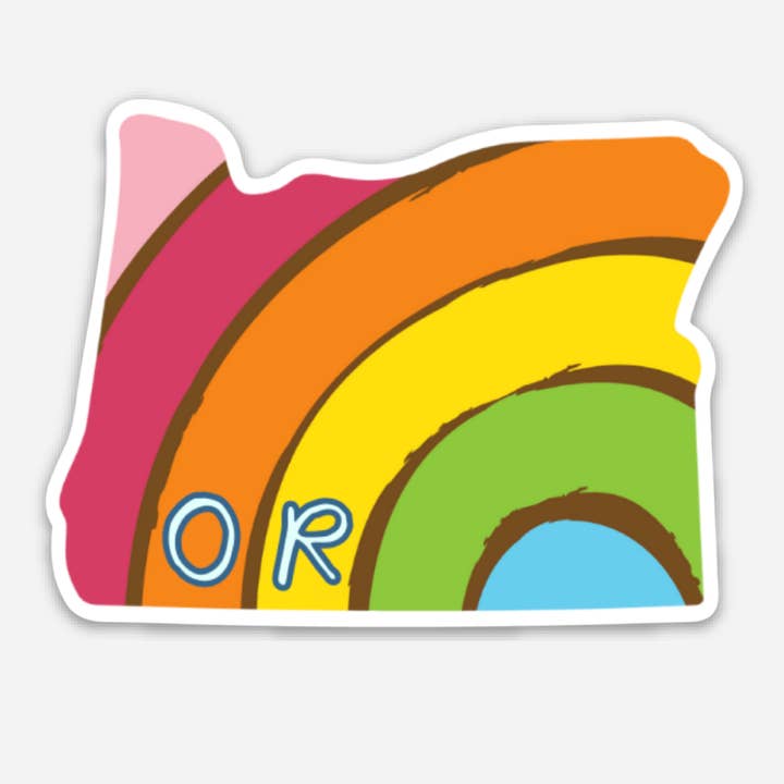 Pride State klistermærke - Oregon for engroshandel hos Second Story Cards