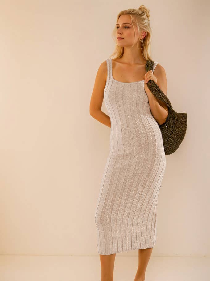 Sleeveless Knit Maxi Dress for wholesale by Hope & Sunshine