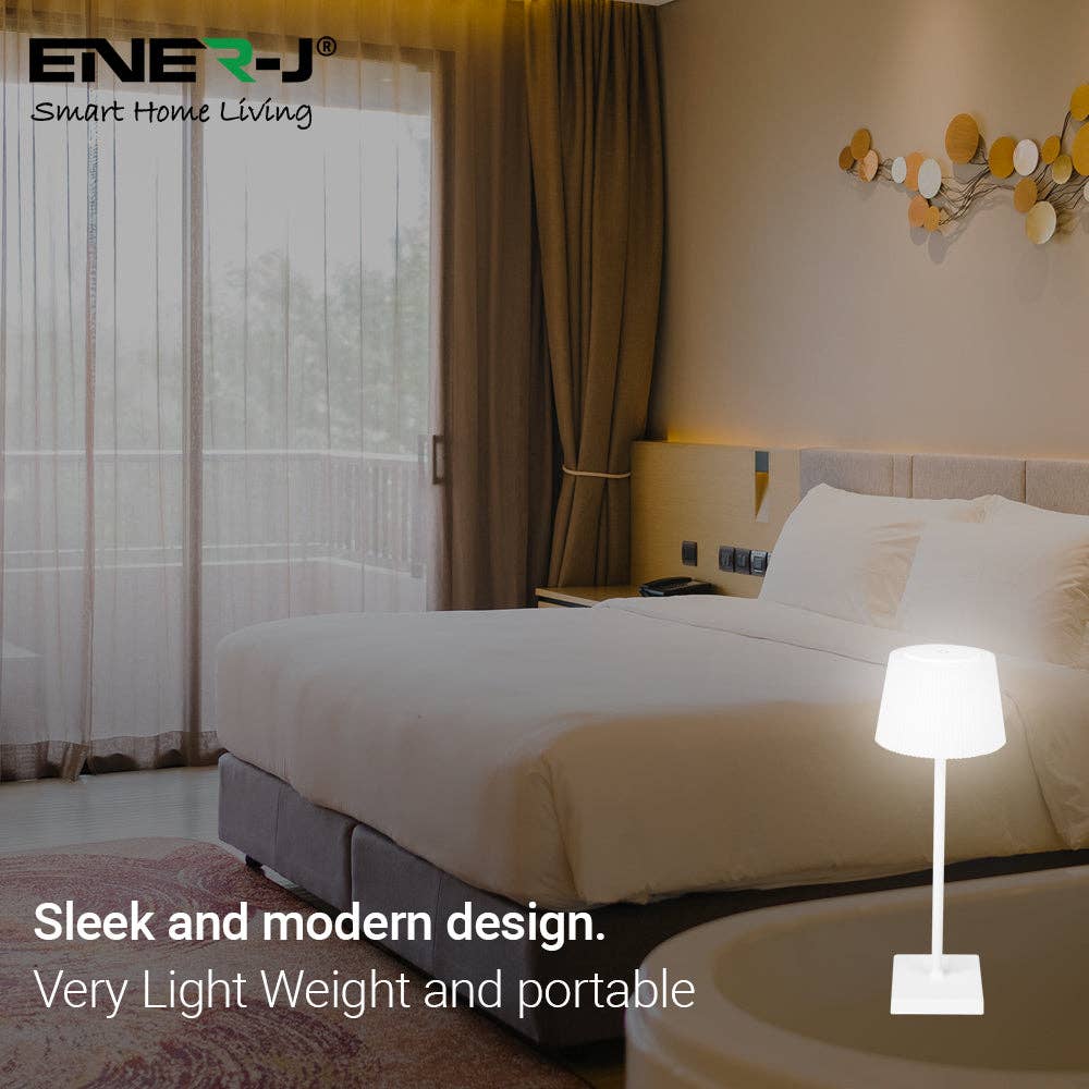 ENER-J – wholesale Accent/desk lamp – Rechargeable Wireless LED Desk Lamp, CCT & Dimm WH4