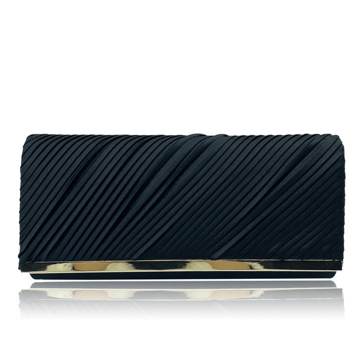 Iryna Metal Detail Clutch Bag for wholesale by Belle Trading Ltd