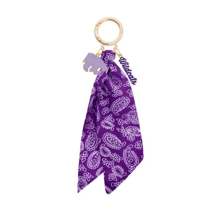 Kansas State Wildcats Logo Bandana Bag Charm for wholesale by Canvas Style