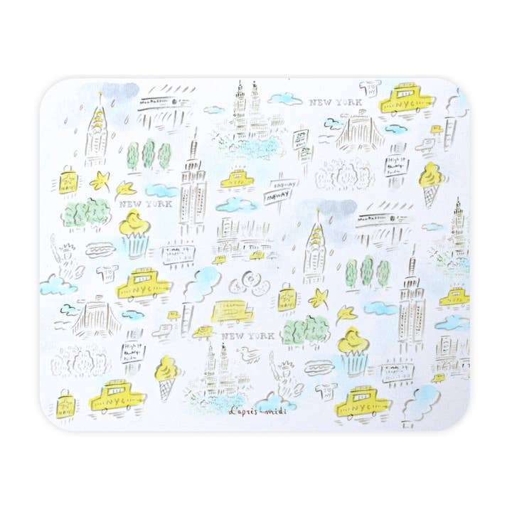 L'apres-Midi - Microfiber Mouse Pad - New York (Sale) for wholesale by Paperways