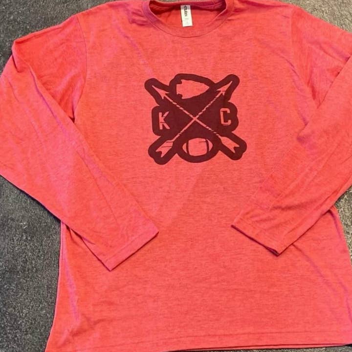 Kansas City football arrows long sleeve shirt tee KC chiefs for wholesale by Pop Culture Craze