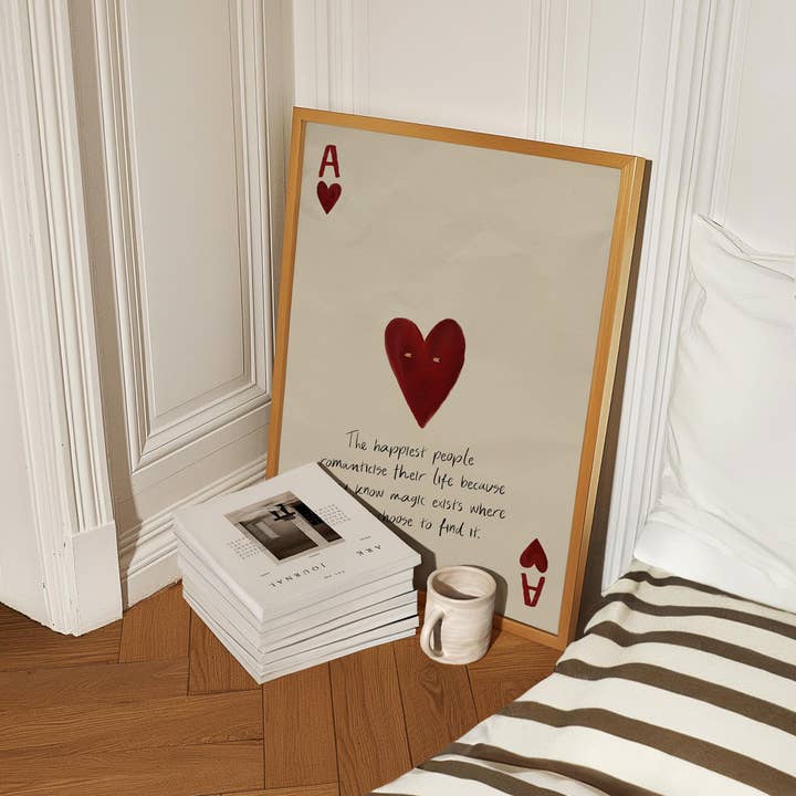 byKHAY – wholesale Art print – Ace of Hearts Quote Print2
