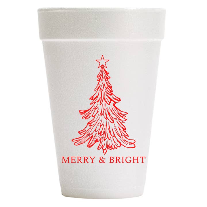 Southern Ink - Wholesale Disposable Cup - Merry & Bright - Christmas1