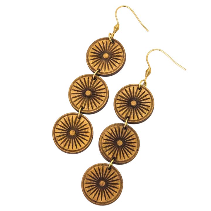 Himmelsk træ øreringe | SUN DROP for engroshandel hos lovelevel