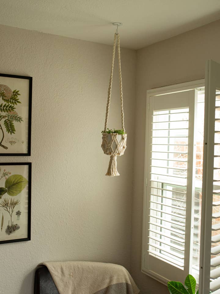 Appendino per piante in macramè «Leander» per la vendita all'ingrosso da parte di Macra Madam