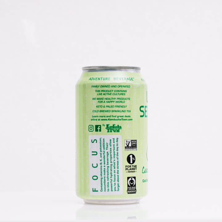 Kombucha Town - Wholesale Sparkling Water - Cucumber - Live Seltzer Water