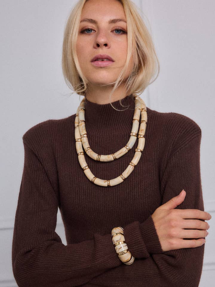 Collar de fantasía 2WY15 para venta al por mayor de BYREN | ÉLINE L'ATELIER