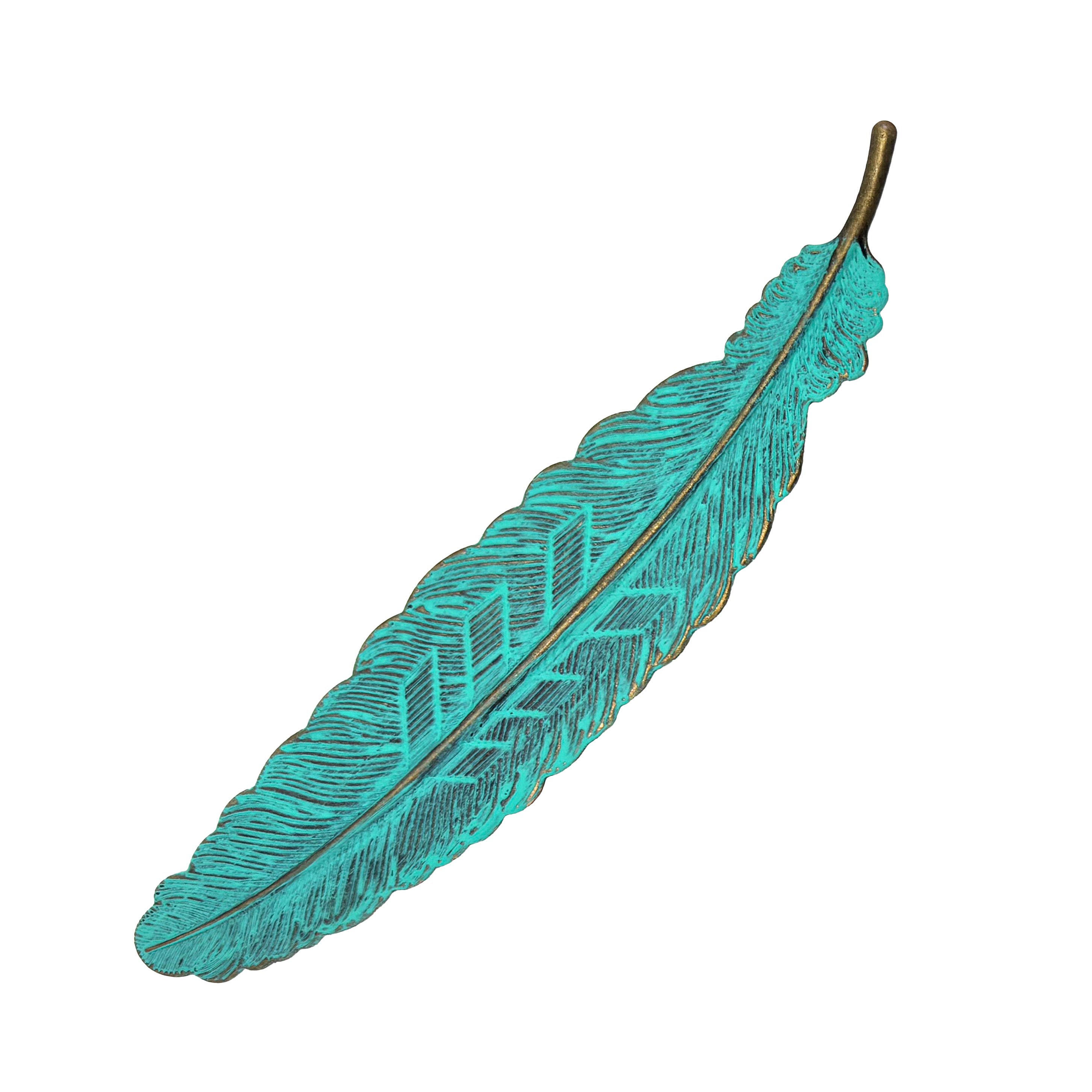 Gleeful Peacock - Wholesale Barrette - Women's - Feather Quill Boho Barrette0