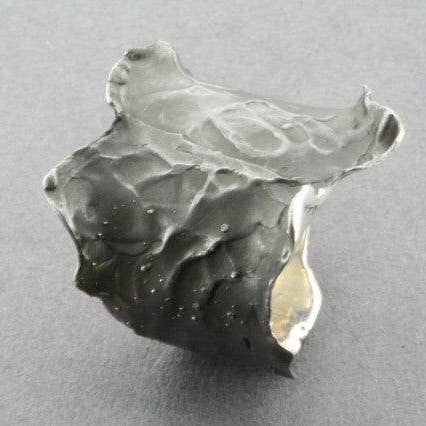 Strukturiertes zerrissenes Band — Schwarz — Lang — Sterlingsilber für den Großhandel von Makers & Providers