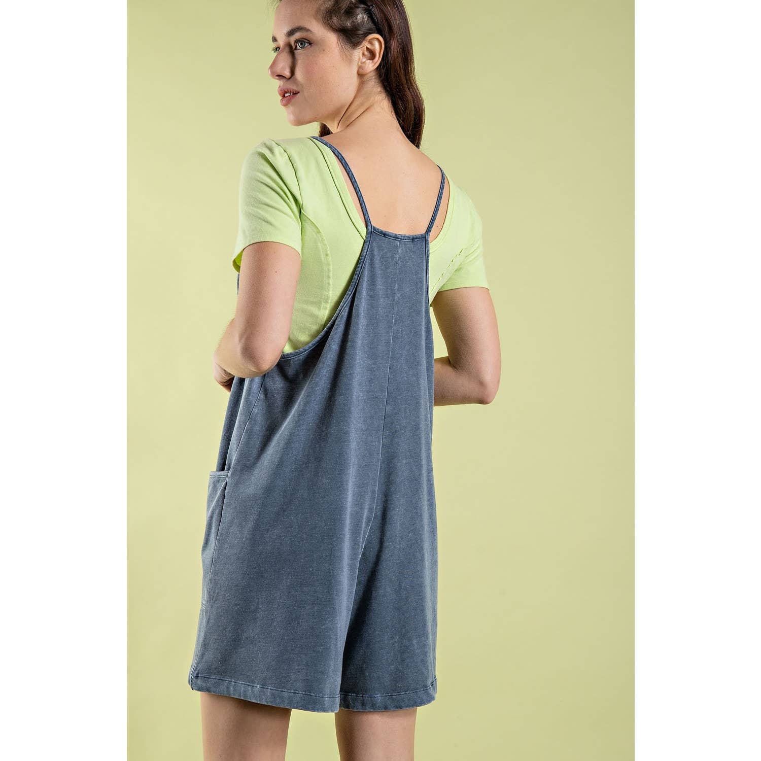 Rae Mode - Wholesale Romper - Women's - MINERAL WASHED COTTON POLY ROMPER6